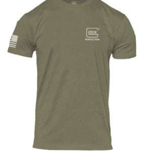 GLOCK PERFECTION FLAG TEE SHORT SLEEVE T SHIRT LG GREEN