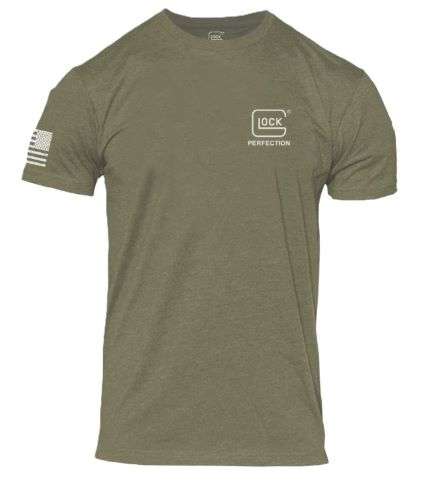 GLOCK PERFECTION FLAG TEE SHORT SLEEVE T SHIRT 2XL GREEN