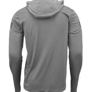 GLOCK HOODED PERFORMANCE LONG SLEEVE SHIRT LG GREY