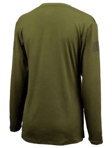 GLOCK LADIES PERFORMANCE LONG SLEEVE SHIRT LG MILITARY GRN