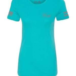 GLOCK LADIES "GLOCK GIRL FLAG TEE" SHORT SLEEVE LG TEAL