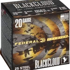 FEDERAL BLACK CLOUD 20GA 3" 1OZ #2 1350FPS 25RD 10BX/CS