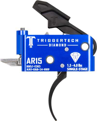 TRIGGERTECH AR-15 SINGLE STAGE BLACK DIAMOND PRO CURVED