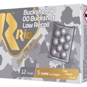 RIO 12GA 2.75" 00 BUCK LOW RECOIL 9 PELLET 5RD 50BX/CS