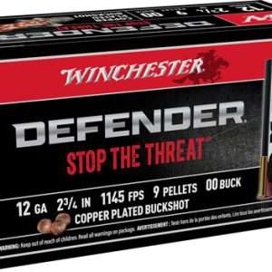 WINCHESTER DEFENDER 12GA 2.75" 00 BUCK 9 PELLETS 10RD 10BX/CS