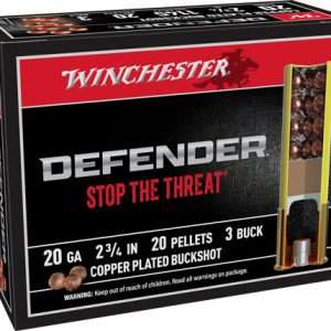 WINCHESTER DEFENDER 20GA 2.75" #3 BUCK 20-PELLET 10RD 10BX/CS