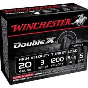WINCHESTER DOUBLE-X 20GA 3" 1-5/16OZ #5 10RD 10BX/CS