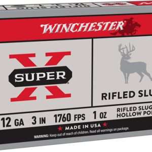 WINCHESTER SUPER-X 12GA 3" 1OZ RIFLED SLUG 5RD 50BX/CS
