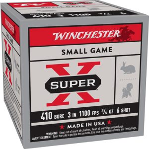 WINCHESTER SUPER-X 410 3" 3/4OZ #6 25RD 10BX/CS