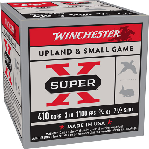 WINCHESTER SUPER-X 410 3" 3/4OZ #7.5 25RD 10BX/CS