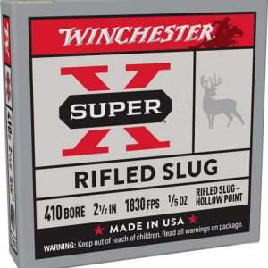 WINCHESTER SUPER-X 410 2.5" 1/5OZ RIFLED SLUG 5RD 50BX/CS