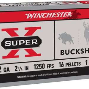 WINCHESTER SUPER-X 12GA 2.75" #1 BUCK 16 PELLETS 5RD 50BX/CS