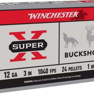WINCHESTER SUPER-X 12GA 3" #1 BUCK 24 PELLETS 5RD 50BX/CS