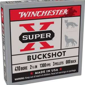 WINCHESTER SUPER-X 410 2.5" 000 BUCK 3 PELLETS 5RD 50BX/CS