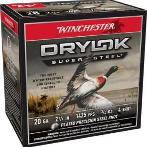 WINCHESTER DRYLOK 20GA #4 2.75" 3/4OZ 25RD 10BX/CS