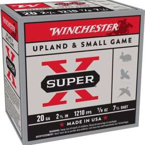 WINCHESTER SUPER-X 20GA 2.75" 7/8OZ 7.5 1210FPS 250RD CASE