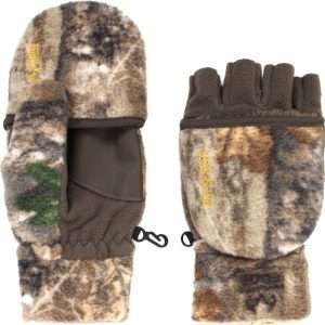 HOT SHOT HF2 BULLS-EYE POP-TOP MITTEN FLEECE INSUL RT-APX LG<