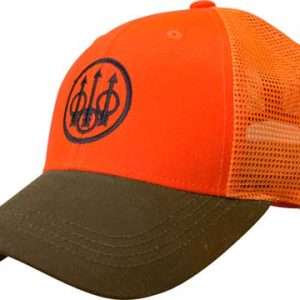 BERETTA CAP UPLAND TRUCKER BLAZE MESH BACK ORANGE/TOBACCO