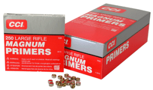 CCI PRIMERS 250 LARGE RIFLE MAGNUM 5000 PACK CASE
