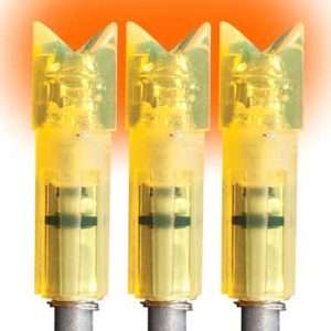 LUMENOK LIGHTED NOCK XBOW HD ORANGE CRESCENT EASTON 3PK