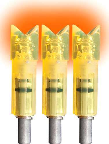 LUMENOK LIGHTED NOCK XBOW HD ORANGE CRESCENT EASTON 3PK