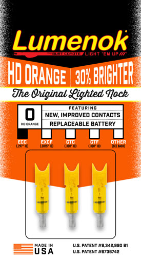 LUMENOK LIGHTED NOCK XBOW HD ORANGE CRESCENT EASTON 3PK - Image 3