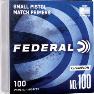 FEDERAL PRIMERS 100 SMALL PISTOL 5000 PACK CASE