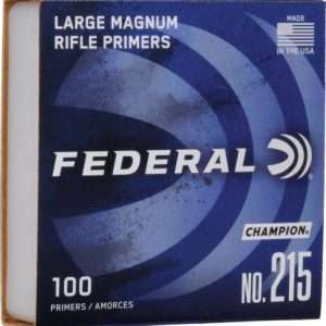 FEDERAL PRIMERS LARGE RIFLE MAGNUM 5000 PACK CASE