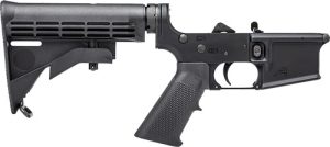 AERO PRECISION AR15 COMPLETE LOWER RECEIVER W/ A2 GRIP BLK