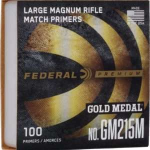 FEDERAL PRIMERS LARGE RIFLE MAG GOLD MEDAL 5000 PACK CASE