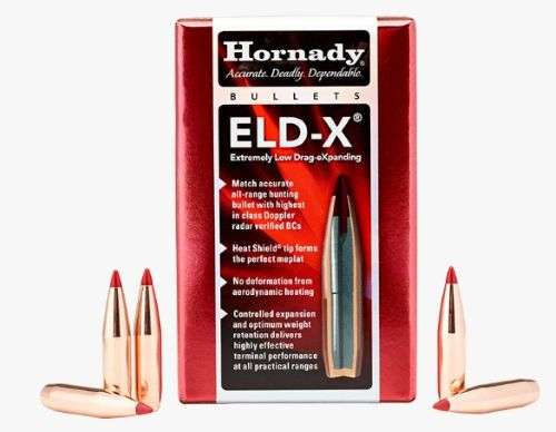 HORNADY BULLETS 25CAL. .257 128GR. ELD-X 100CT 25BX/CS