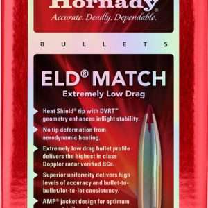 HORNADY BULLETS 6.5MM .264 147GR ELD-MATCH 500CT 6BX/CS