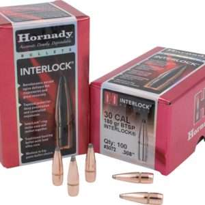 HORNADY BULLETS 30 CAL .308 180GR JSP-BT 100CT 15BX/CS