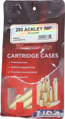 HORNADY UNPRIMED CASES 280 ACKLEY IMPROVED 50 PACK 5PK/CS