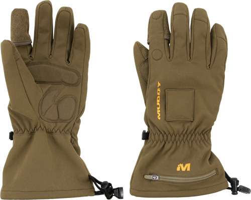 MUDDY NUCLEUS HEATED SOFTSHELL GLOVE BROWN CLAY LARGE