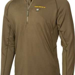 MUDDY NUCLEUS HEATED QUARTER ZIP BROWN CLAY LARGE