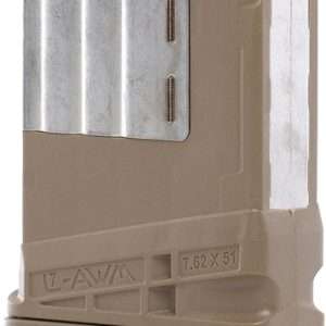 LANCER MAGAZINE L7AWM SR-25 7.62X51 5RD OPAQUE FDE GEN 2