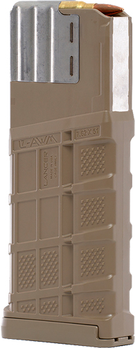 LANCER MAGAZINE L7AWM SR-25 7.62X51 25RD OPAQUE FDE GEN 2