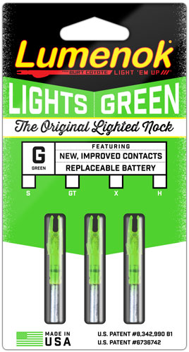 LUMENOK LIGHTED NOCK GT-SERIES GREEN 3PK - Image 4