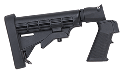 MOSSBERG STOCK FLEX 6-POSITION STOCK BLACK SYN W/RECOIL PAD
