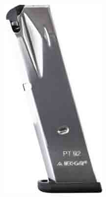 MEC-GAR MAGAZINE TAURUS PT92 9MM LUGER 15RD NICKEL