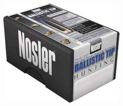 NOSLER BULLETS 25 CAL .257 100GR BALLISTIC TIP 50CT