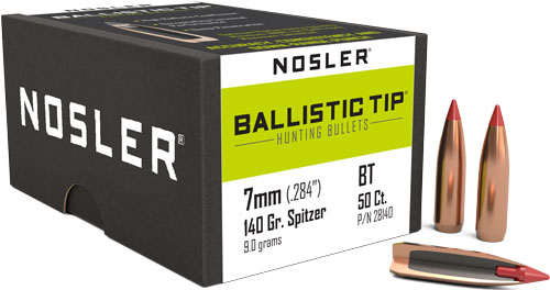 NOSLER BULLETS 7MM .284 140GR BALLISTIC TIP 50CT - Image 2