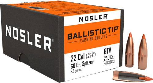 NOSLER BULLETS 22 CAL .224 60GR BALLISTIC TIP 250CT - Image 2