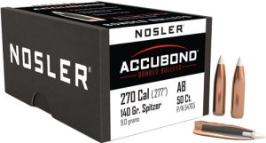 NOSLER BULLETS 270 CAL .277 140GR ACCUBOND 50CT