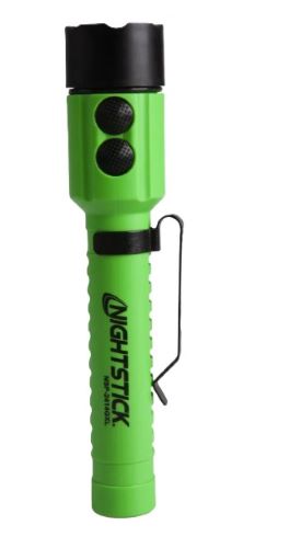 NIGHTSTICK FLASHLIGHT WITH GREEN LASER 2AA GREEN BODY