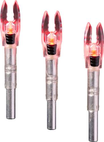 NOCKTURNAL SHIFT LIGHTED NOCK UNIVERSAL RED 3PK