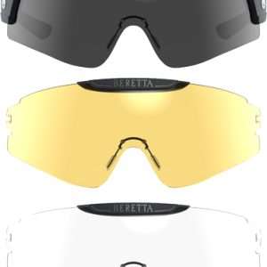 BERETTA INTERMASK EYEGLASSES INTERCHANGE FUME/NEUTRAL/YLLW
