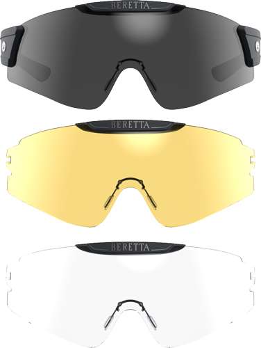 BERETTA INTERMASK EYEGLASSES INTERCHANGE FUME/NEUTRAL/YLLW