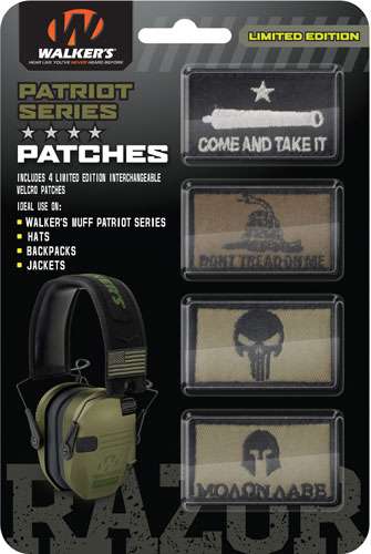 WALKERS PATRIOT PATCH KIT FOR PATRIOT MUFF AMERICAN FLAG 4PC